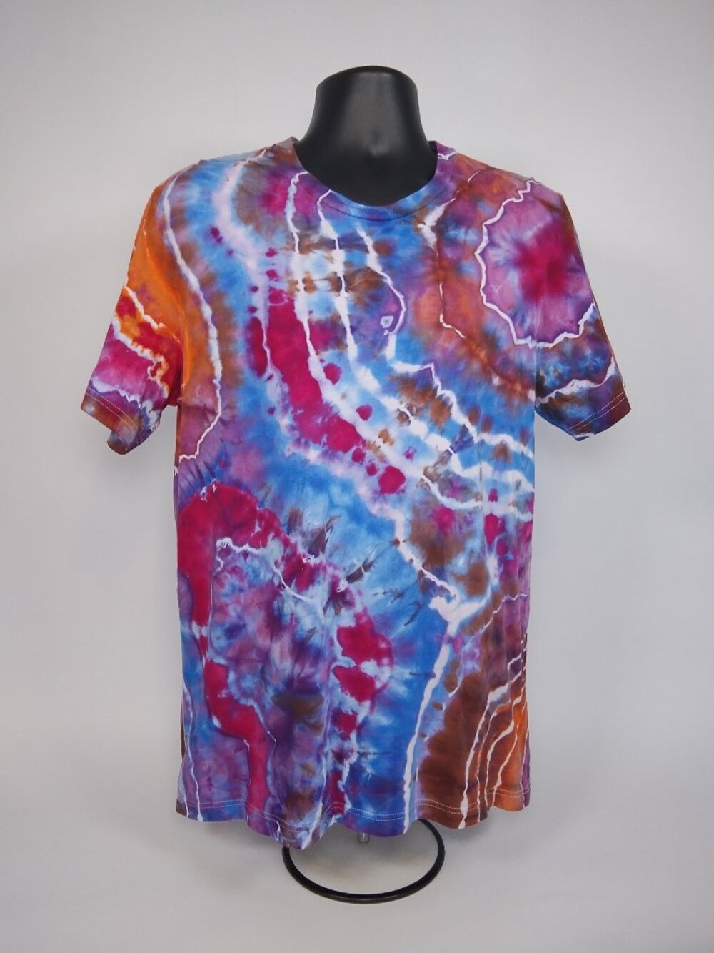 Large Unisex Bella-Canvas 3001C “Geode” Ice Dyed T-Shirt